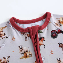 Load image into Gallery viewer, Barnyard Buddies Zippered Sleepers by Castles and Coasters