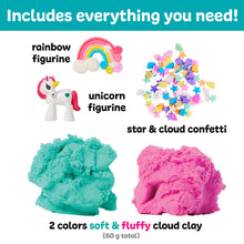 Load image into Gallery viewer, Sensory Mini Play Kit Jar with Cloud Clay: Unicorn