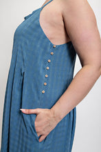 Load image into Gallery viewer, "Susie" Blue Jumpsuit
