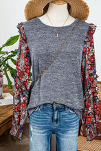 Load image into Gallery viewer, Floral Sleeved Top