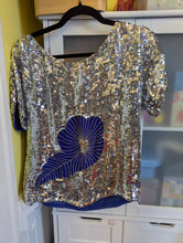 Load image into Gallery viewer, La Mieux Vintage Sequin Top M