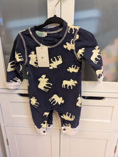 Load image into Gallery viewer, To Sleep Bear Blue Moose 6-12M