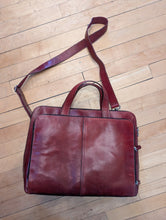 Load image into Gallery viewer, Fossil Vintage Red Leather Messenger Bag