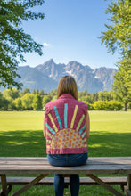 Load image into Gallery viewer, Starburst Statement Back Panel Vest L