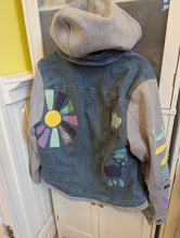 Load image into Gallery viewer, Mixed Media Denim Jacket XL