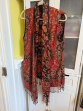 Load image into Gallery viewer, Reversible Pashmina Shawl/Vest