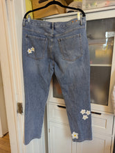 Load image into Gallery viewer, Mushroom Hand Painted Upcycled Jeans 12