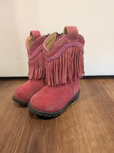 Load image into Gallery viewer, Smoky Mountain Boots Pink Cowgirl Boots with Fringe Kids 4