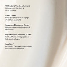 Load image into Gallery viewer, Microbiome Defense Daytime Moisturizer SPF 15 ingredient list.