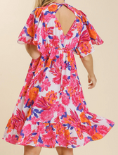 Load image into Gallery viewer, Pink Floral Print Dress