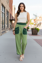 Load image into Gallery viewer, Green Mineral Wash Pants