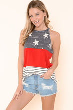 Load image into Gallery viewer, Patriotic Block Tank S-3X, Made in USA