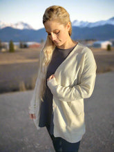 Load image into Gallery viewer, Ivory Ribbed Knit Cardigan