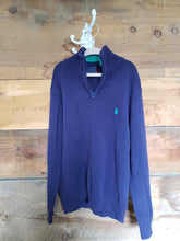 Load image into Gallery viewer, Izod- Kids Navy 3/4 Zip Sweater Size 8