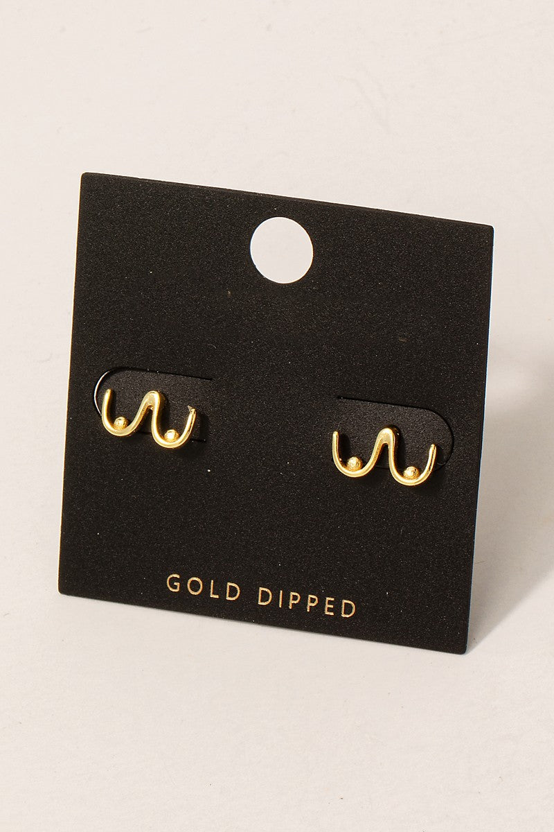 Breast Outline Earrings