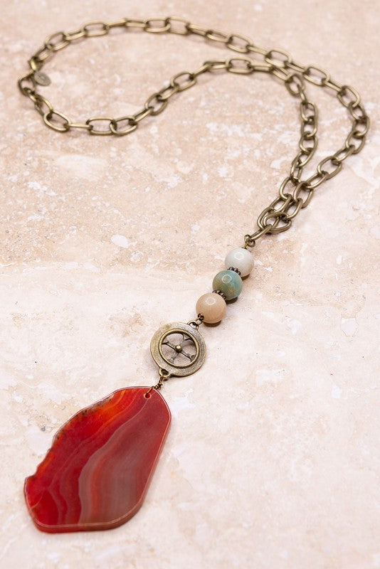 Lila Rust Necklace