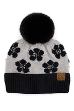 Load image into Gallery viewer, C.C. Chenille Daisy Pattern Beanie
