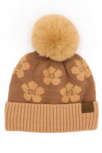 Load image into Gallery viewer, C.C. Chenille Daisy Pattern Beanie

