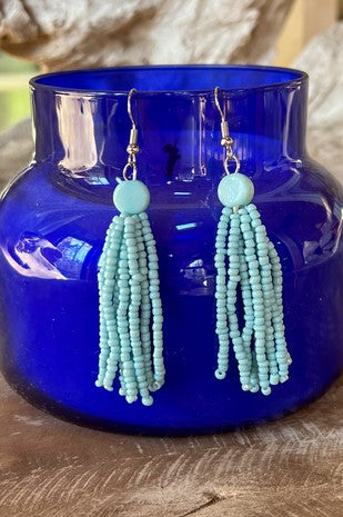 Lotus Blue Earrings