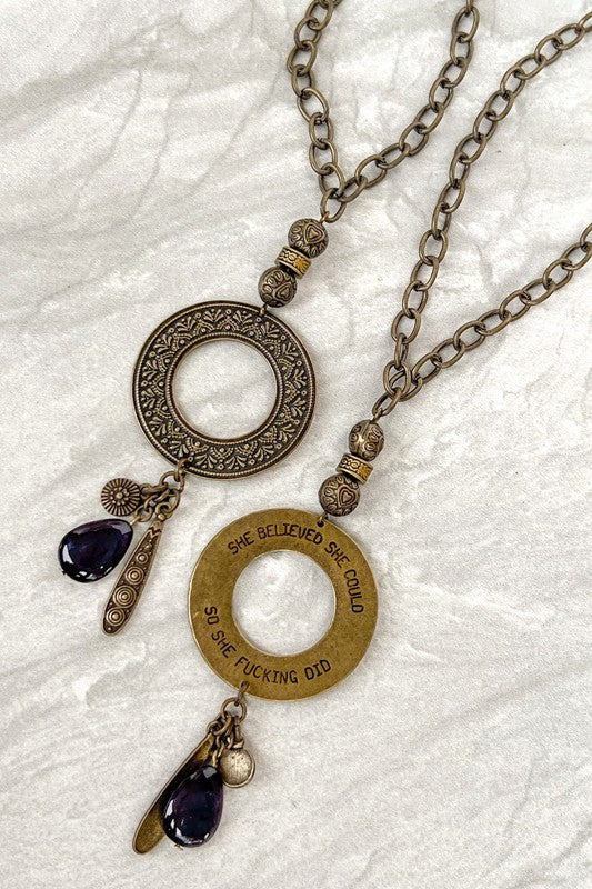 She Believed Necklace