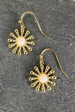 Flower Gem Earrings