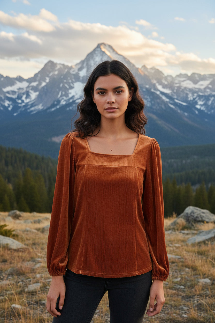 Reba Corduroy Velvet Shirt