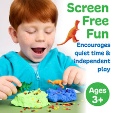 Load image into Gallery viewer, Sensory Mini Play Kit Jar with Cloud Clay: Dinosaur Theme
