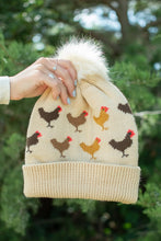 Load image into Gallery viewer, Chicken Knit Pom Beanie

