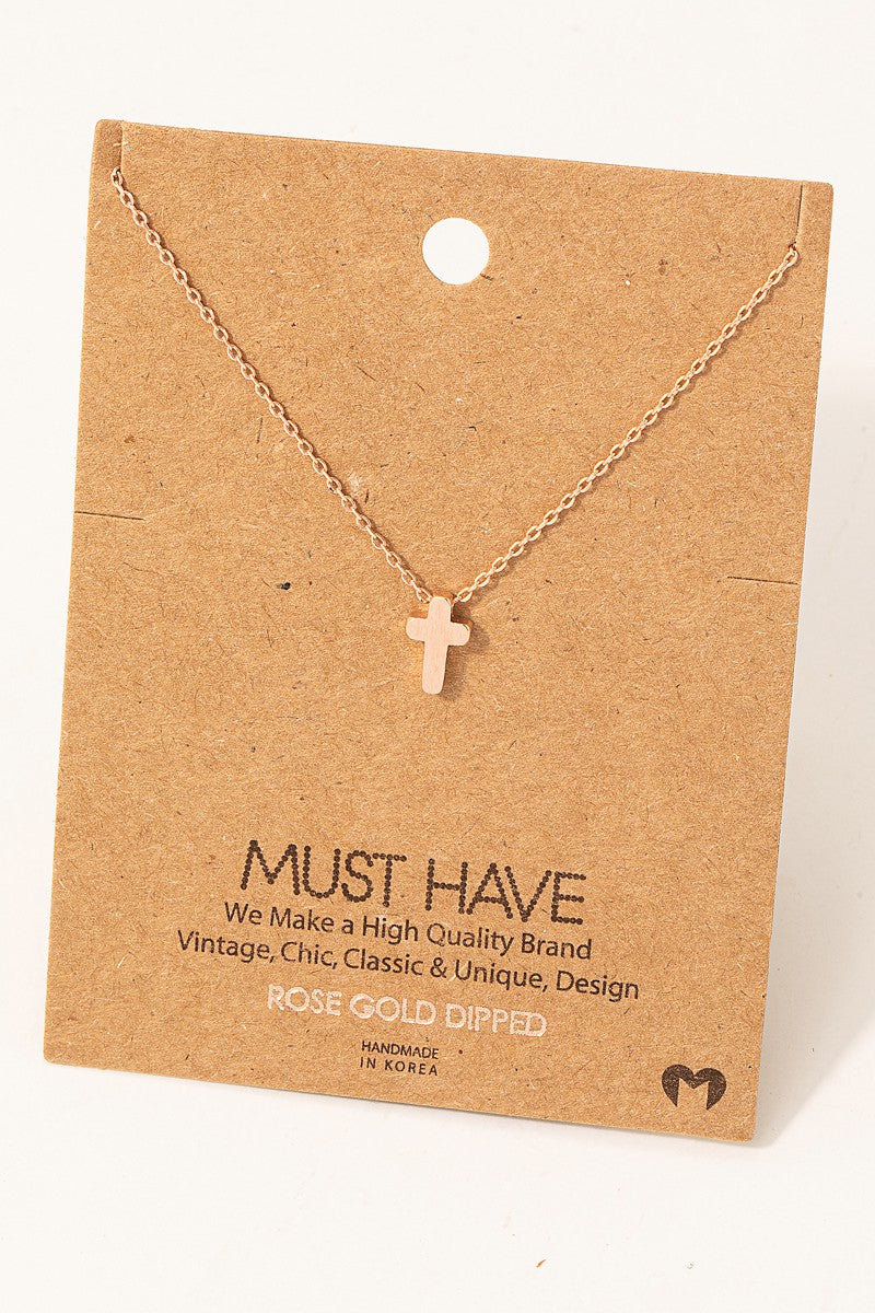 Mini Cross Necklace