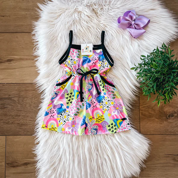 Retro Flower Power Shorts Romper