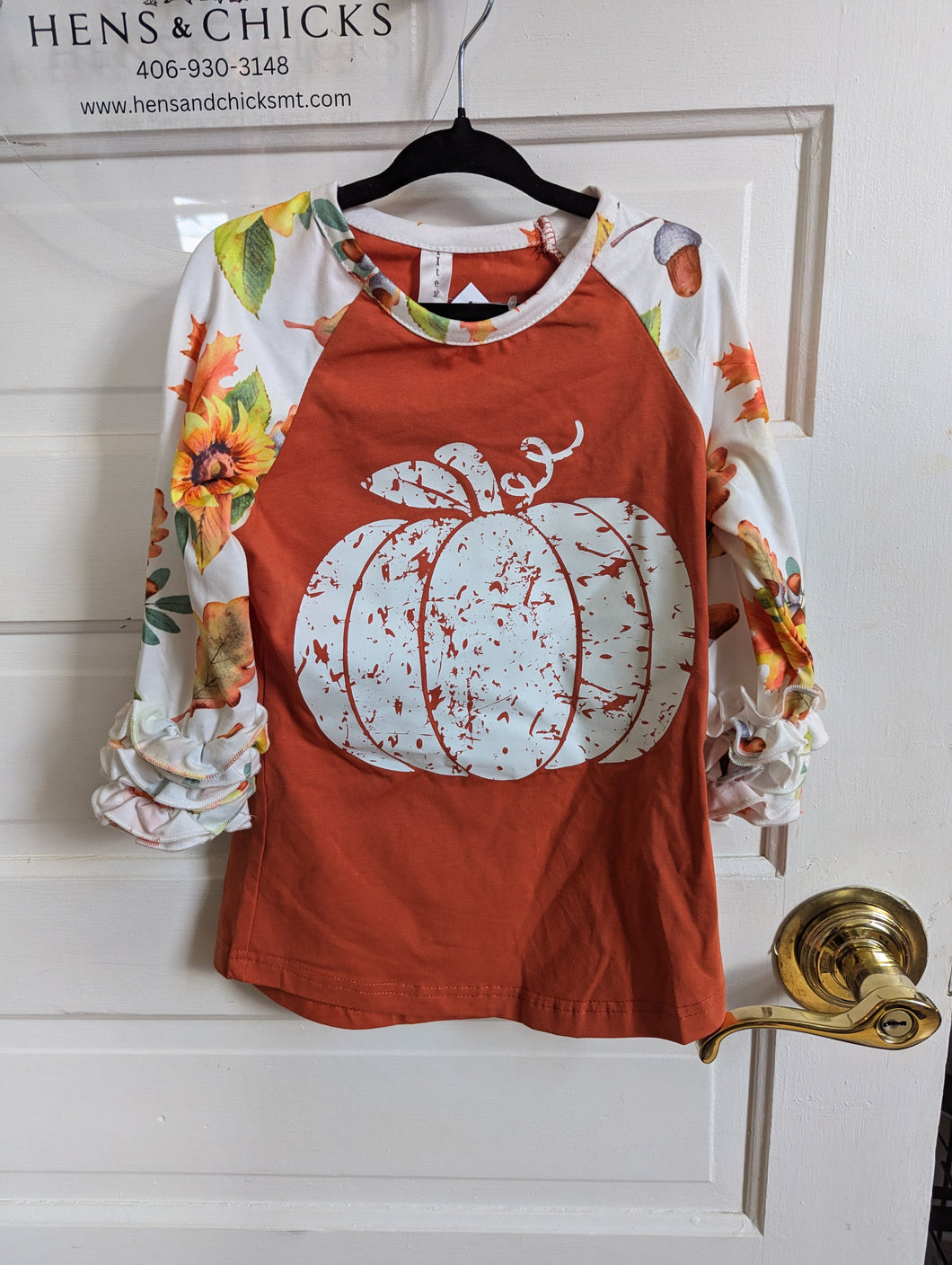 Pumpkin Fall Kids Raglan