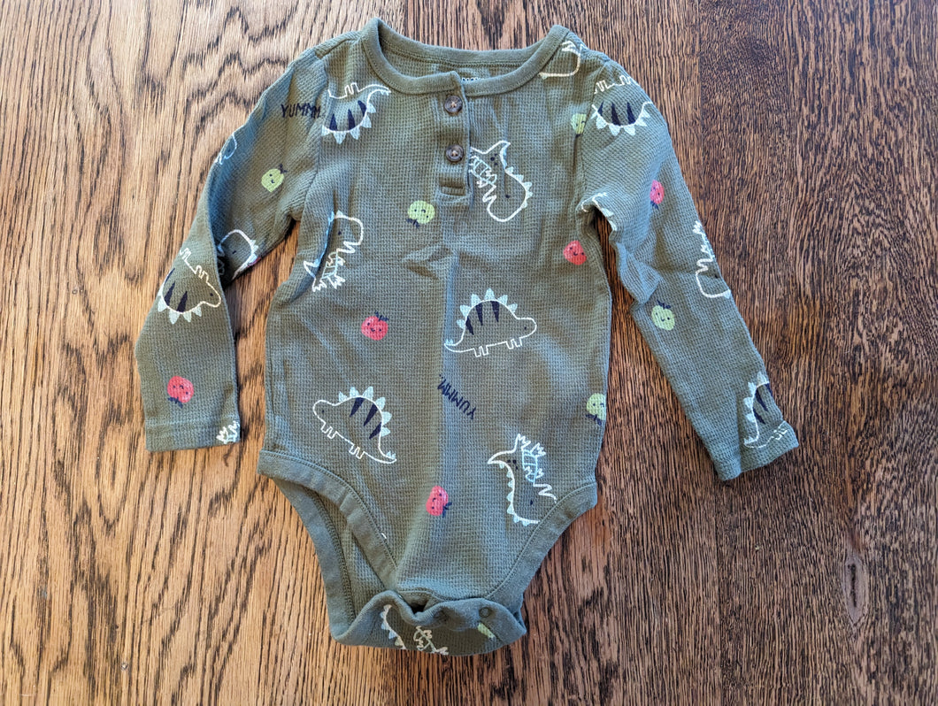 Old Navy Dinosaur Button Bodysuit  18-24 months