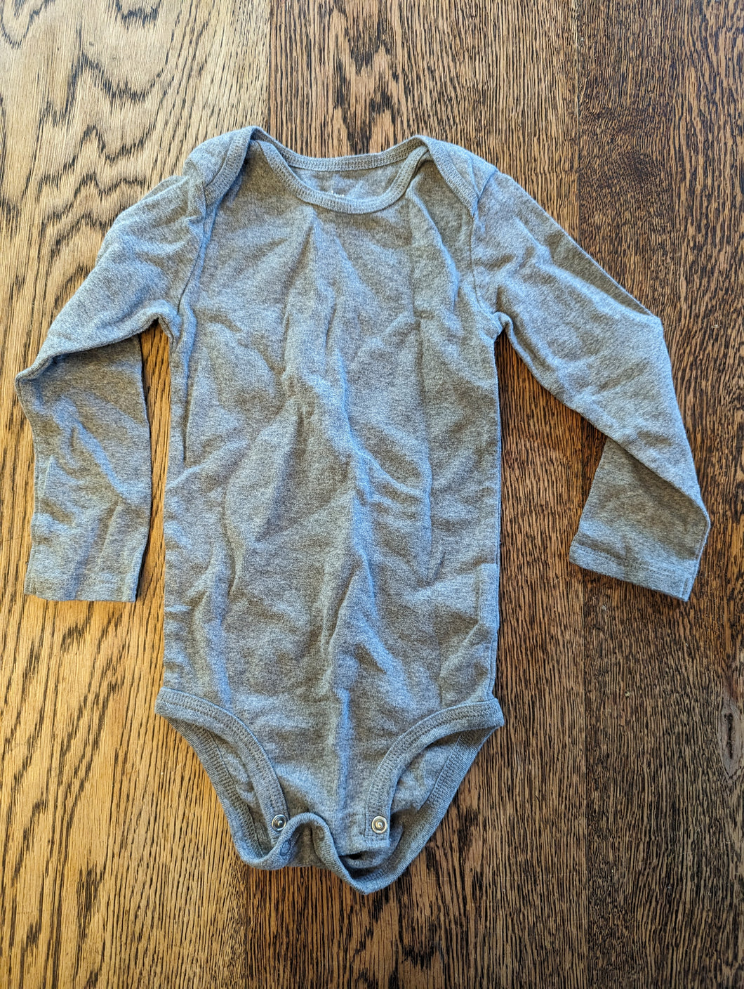 Carters Long Sleeve dark grey BodySuit 24months