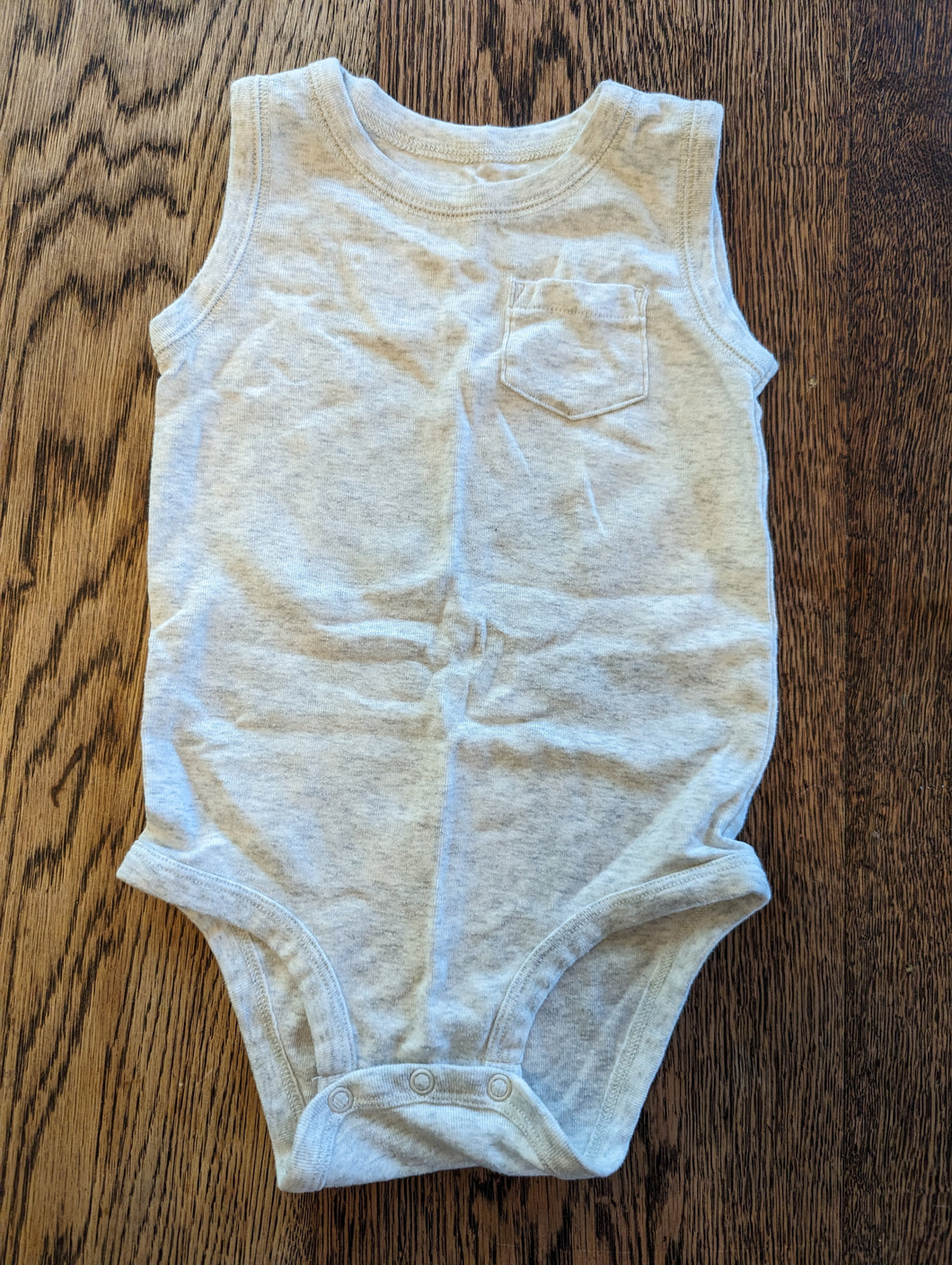 Carters Sleeveless light grey BodySuit 24months