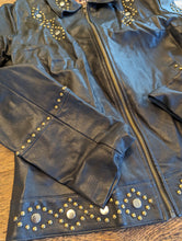 Load image into Gallery viewer, 3BGreen by 3BWest Faux Leather Jacket with Studs Womens Size L
