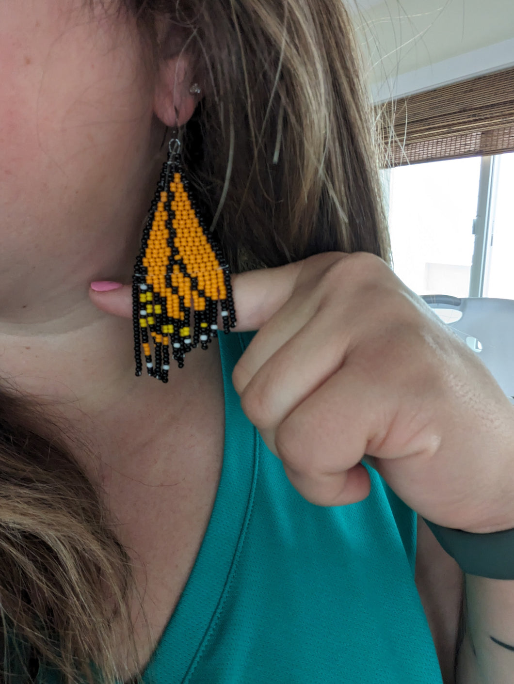 Monarch Beaded Earrings