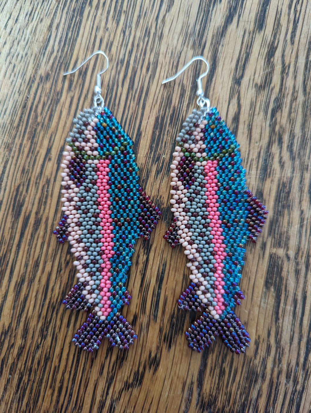 Rainbow Trout Earrings