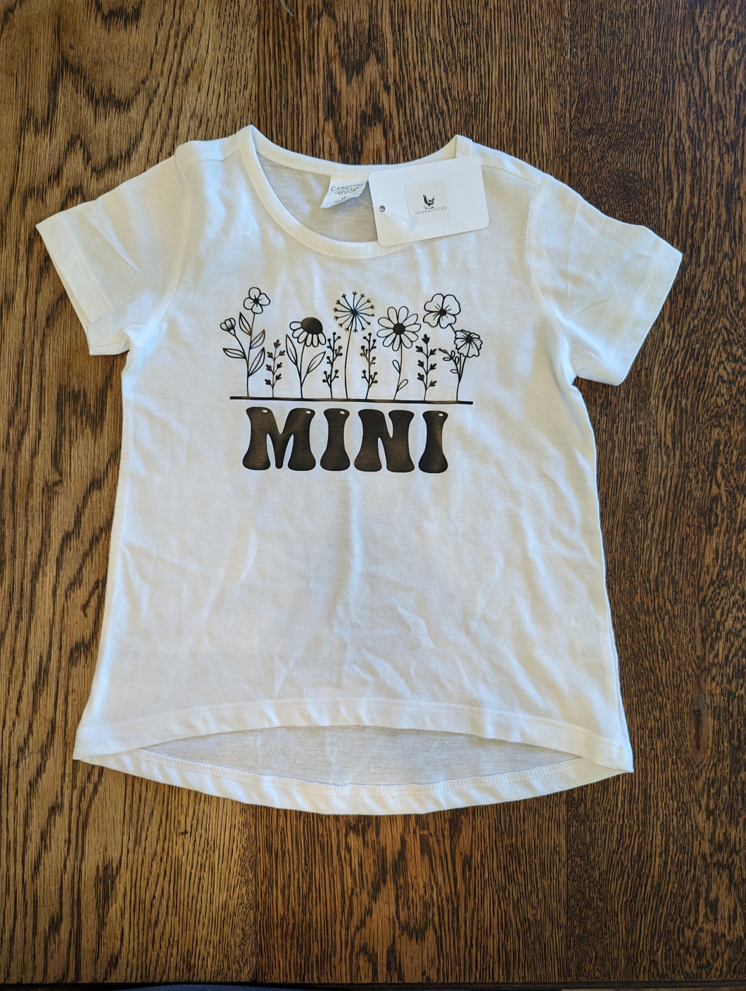 Mini T Shirt with Flowers Girls