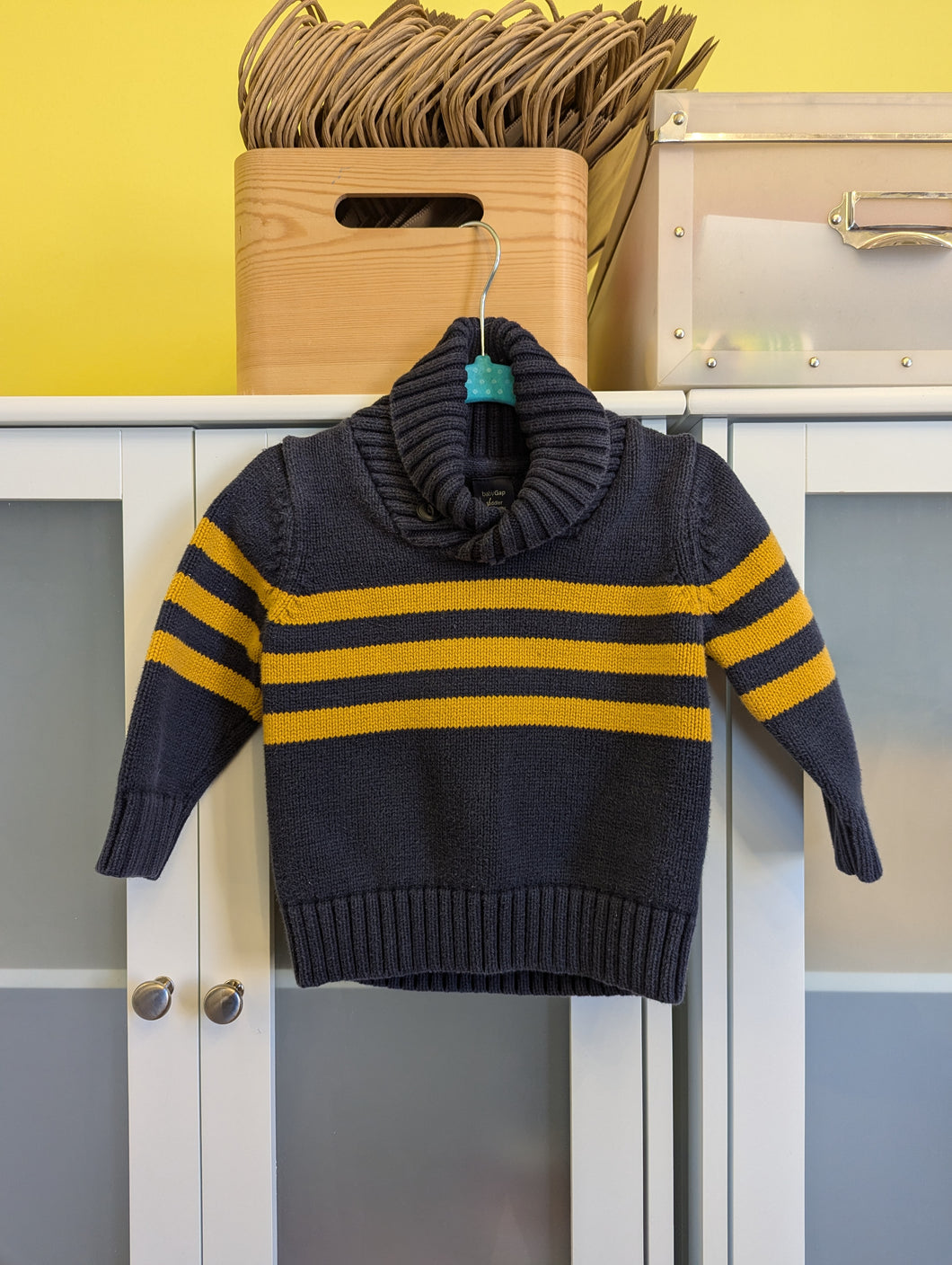 Gap 12-18 Months Blue Knit Sweater