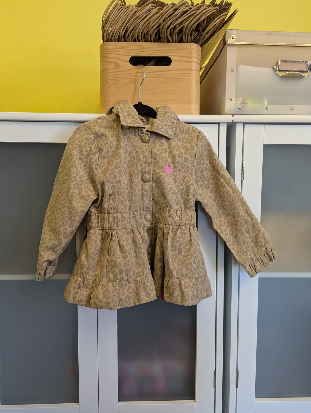 Pink Platinum 2T Khaki Cheetah Jacket