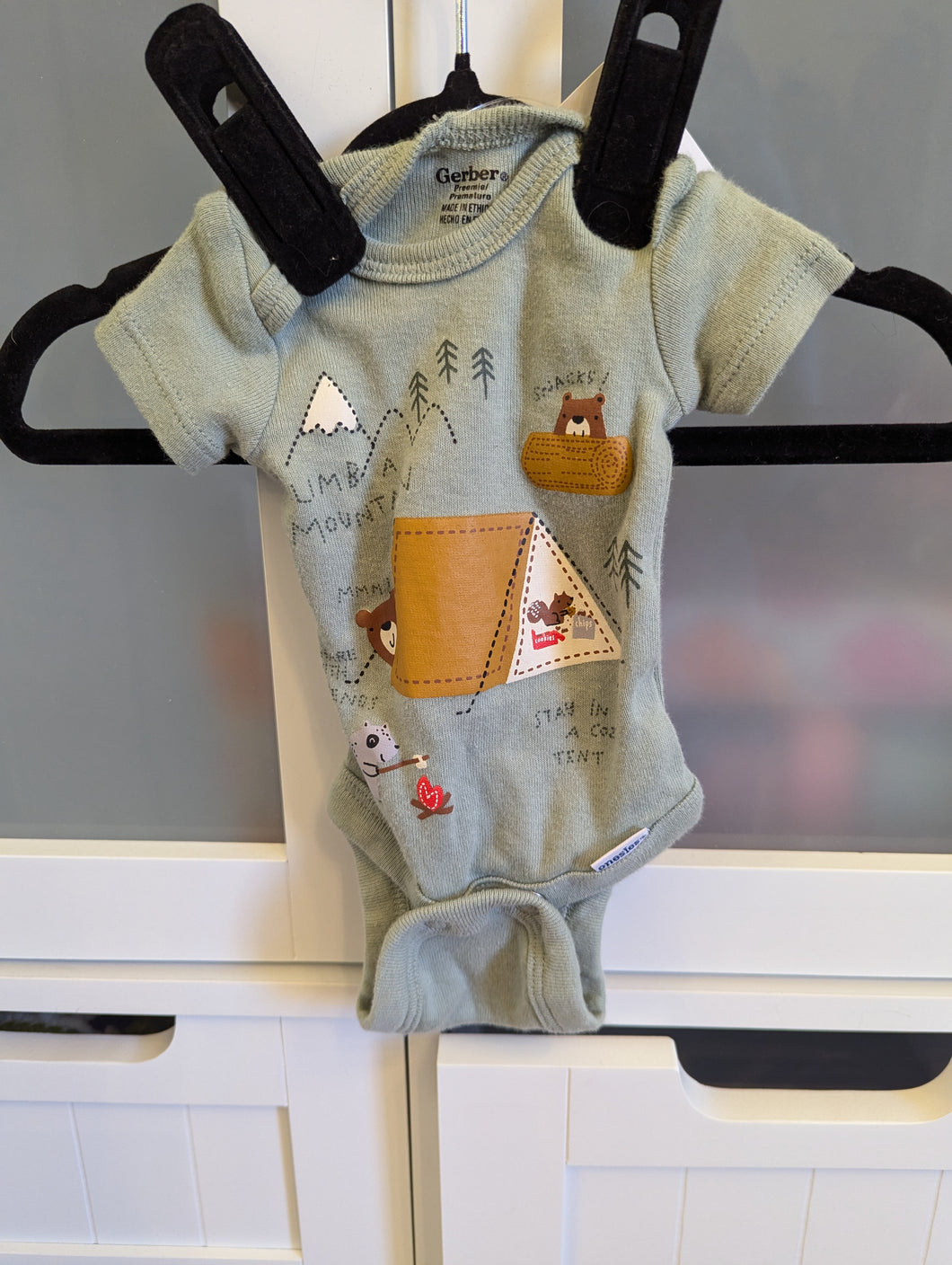 Gerber Preemie Camper Bodysuit