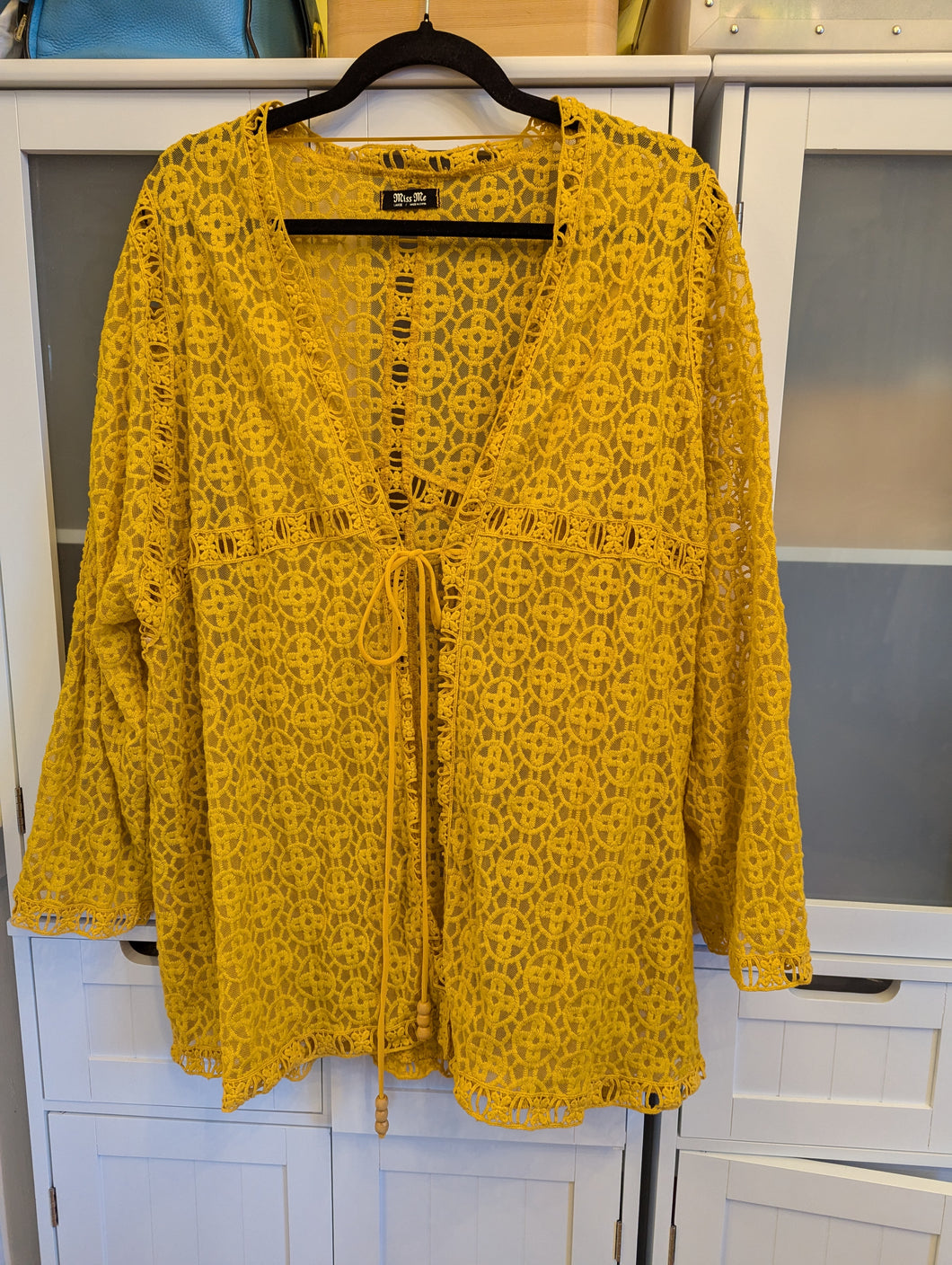 Miss Me L Yellow Cardigan