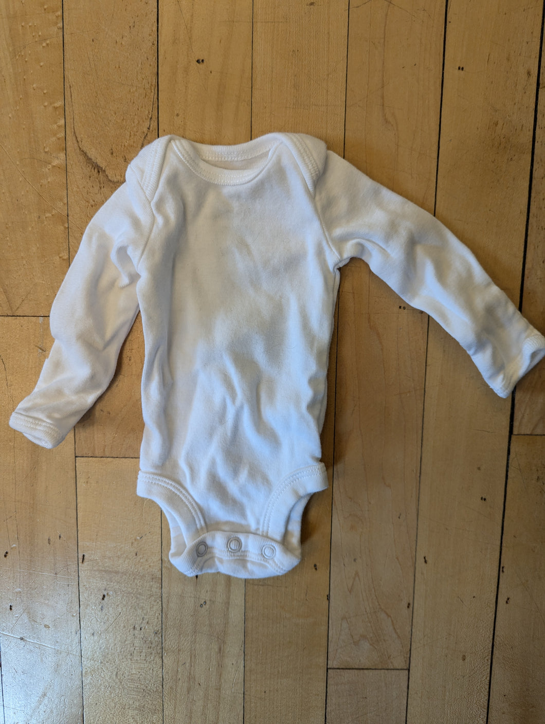 Carters Preemie White Bodysuit