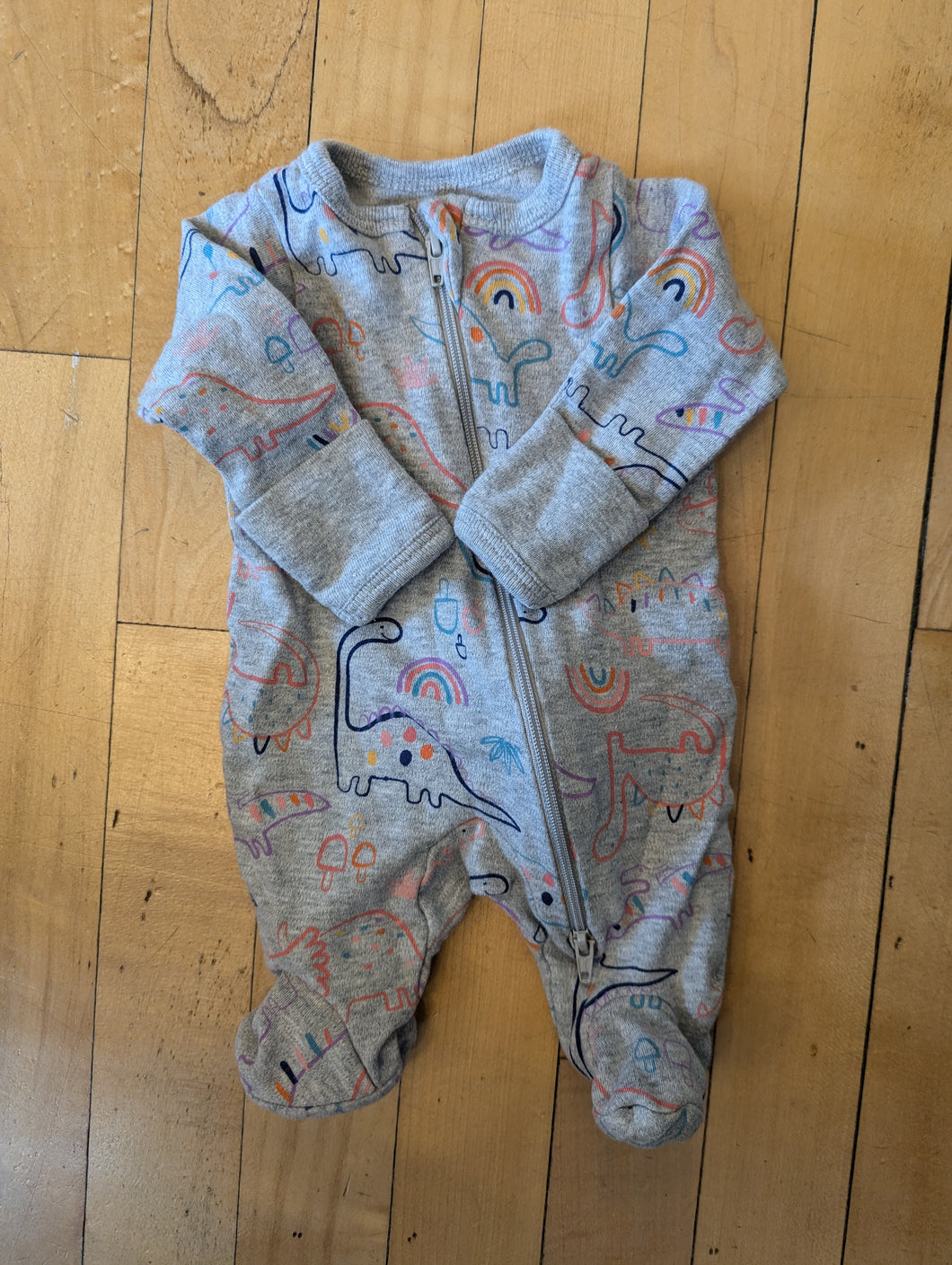 Wonder Nation Preemie Rainbows and Dinosaurs Sleeper