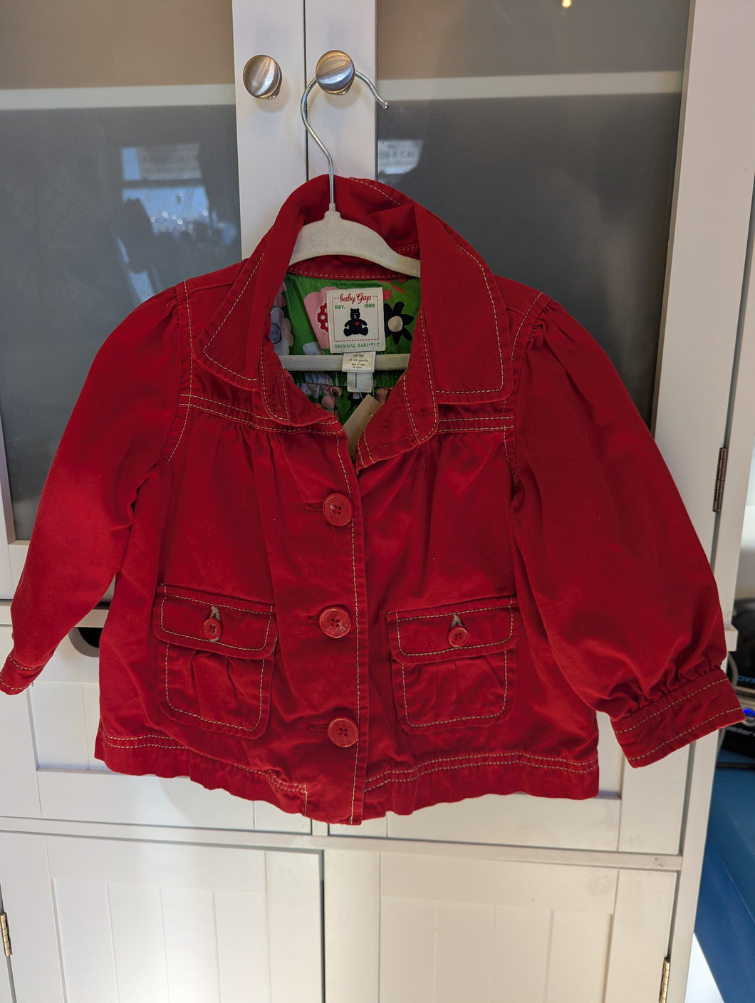 Baby Gap Red Coat 18-24M