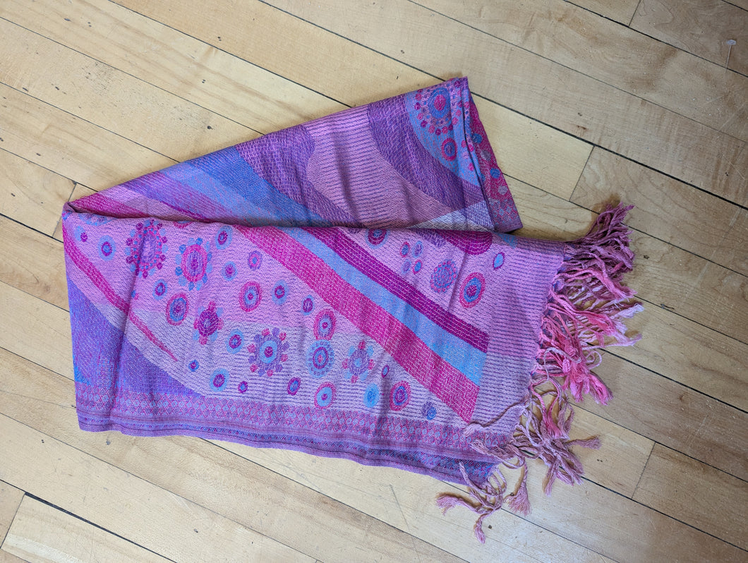 Pashmina Pink & Purple Scarves