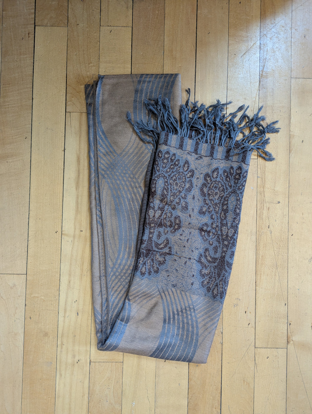Cashmere Gold and Grey Scarves