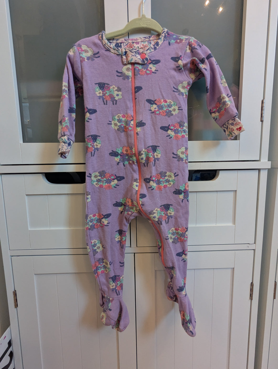 Hatley Purple Pajamas 6-9m