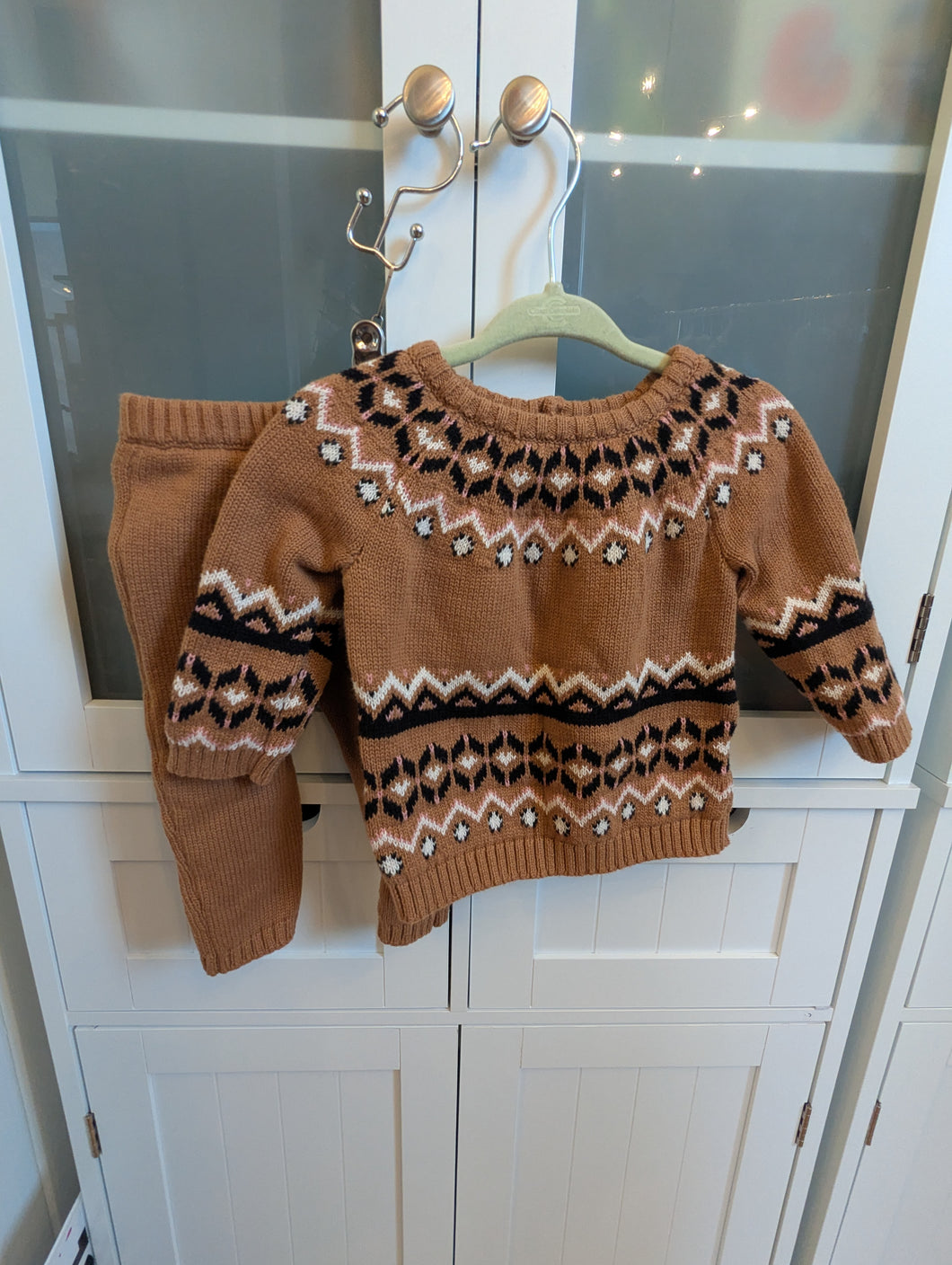 Old Navy Tan Knit Outfit 3-6months