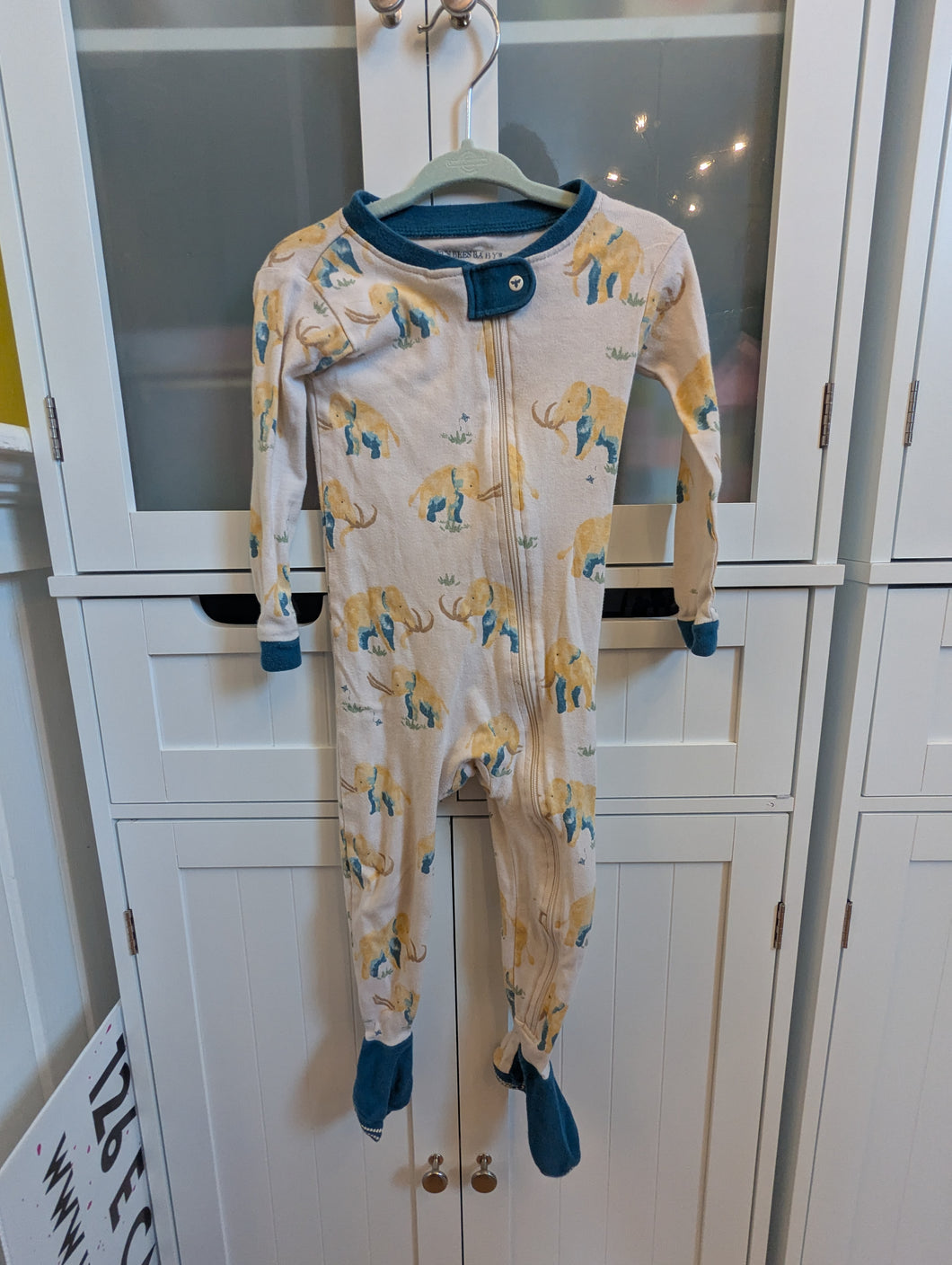 Burt's Bees Elephant Pajamas 18m